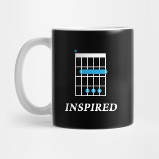 B Inspired B Guitar Chord Tab Dark Theme Mug